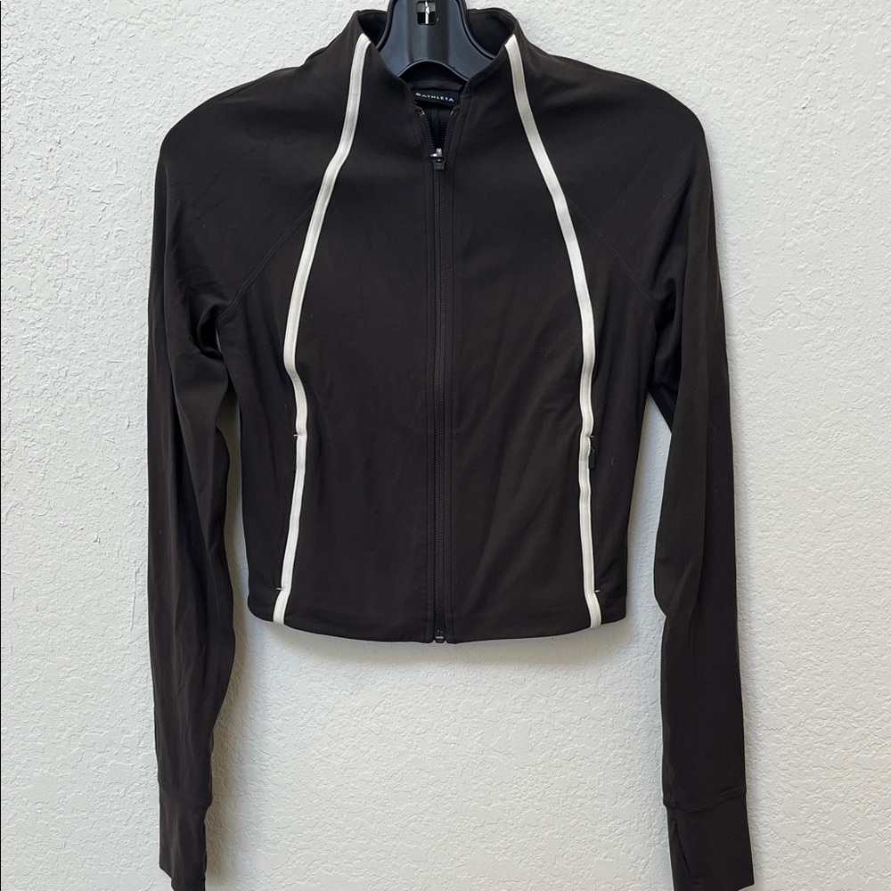 Athleta Zipped Brown Jacket